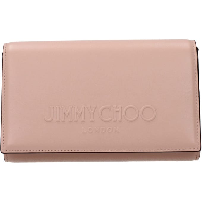 Jimmy Choo Roze Leren Clutch Tas
