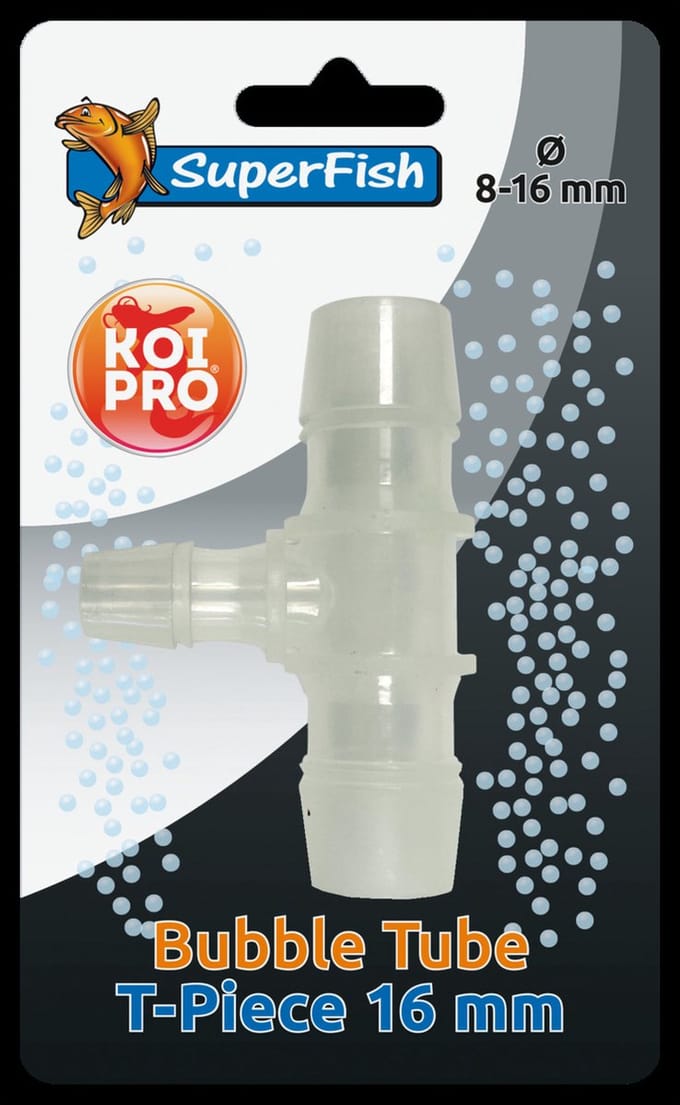 Koi Pro Bubble Tube T-Stuk 16MM