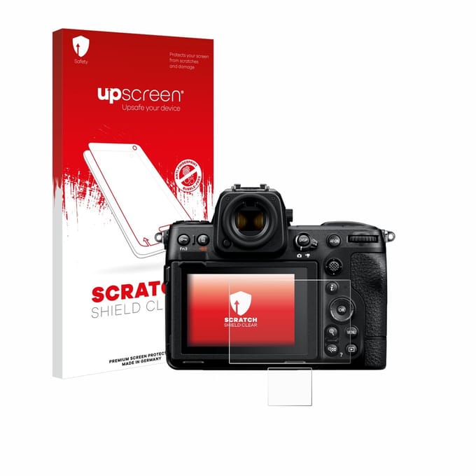 upscreen - Screenprotector voor Nikon Z 8 (Display + Schouderdisplay) - Folie Beschermfolie transparant