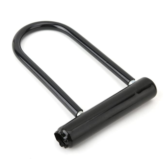 Robuuste zinklegering fiets motorfiets U-slot beveiliging anti-diefstal black