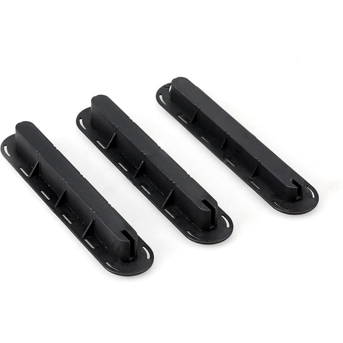 3-pack Tri Fins Box Plugs Fin Base SUP Schroef Surf Fin Plugs Set Extra Fin Sleutel Fin Schroeven zwart