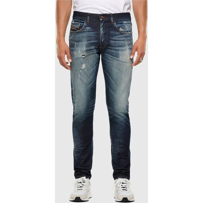 Diesel heren jeans D-strukt  - W28-L32 - slim - blauw - 0092l