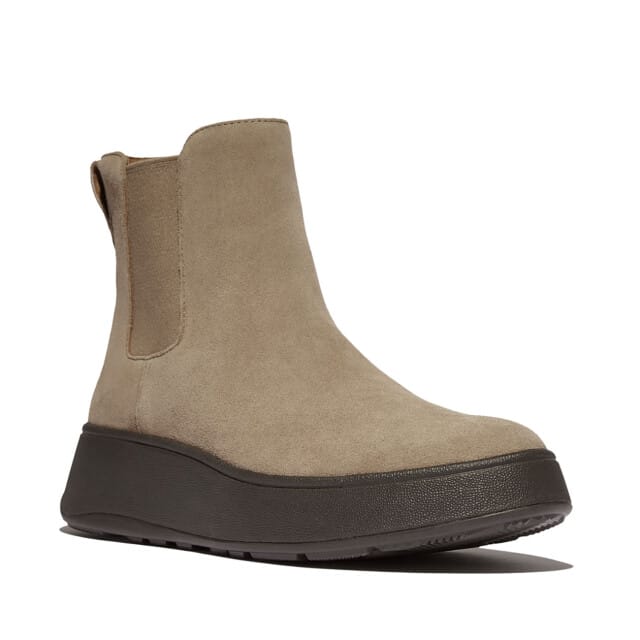 FitFlop F-Mode Suede Flatform Chelsea Boots TAUPE - Maat 42
