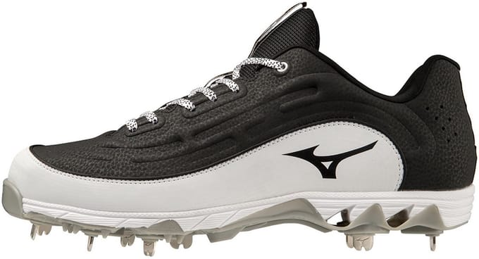 Mizuno - MLB - Ambition 3 - Low - Metal Spikes - Honkbalschoenen - Black/White - US 9.5