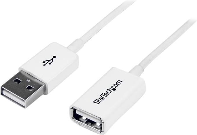 StarTech 3 m witte USB-verlengkabel - A-naar-A M/F