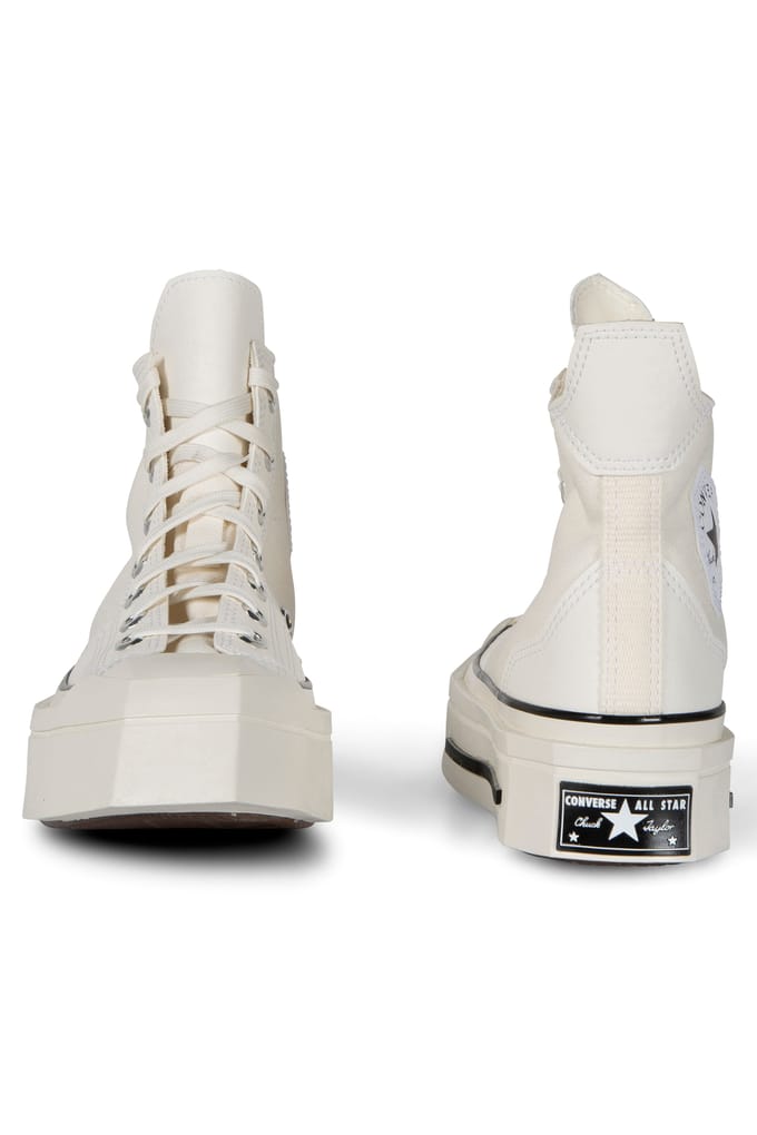 Converse Unisex Chuck 70 De Luxe Squared Egret/black/egret Größe: 37 | Trainers Outlet | Unisex | Schwarz