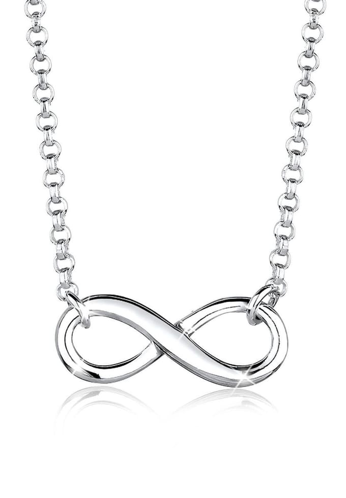 Elli - Halsketting - Dames Oneindigheid Symbool in 925 Sterling Zilver - Dames