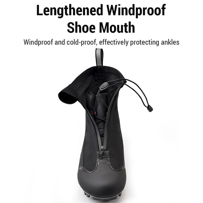 Bottes de vélo de montagne d'hiver en Nylon, chaudes, coupe-vent, réfléchissantes, à la mode, bottes de cyclisme, d'équitation 42 black