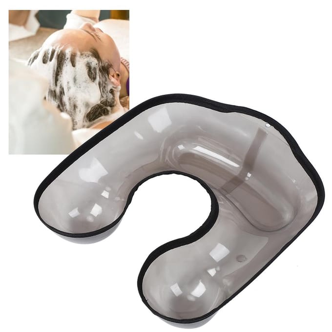 Professionele Haarkleur Schouder Nek Bak Kapper Haar Permanent Container Kappersgereedschap Zwart zwart