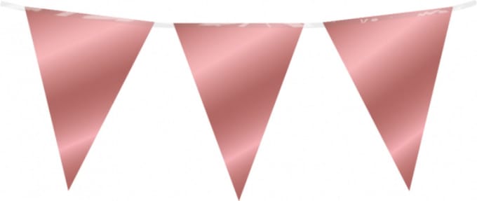 Paperdreams - Folie vlaggenlijn rose gold - 10 meter