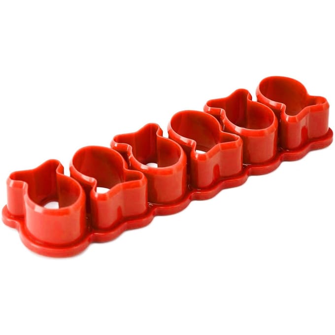 Goudvis Cracker Uitsteker Mini Plastic Herbruikbaar voor Bakken Koekje Piepvormig Oranje oranje