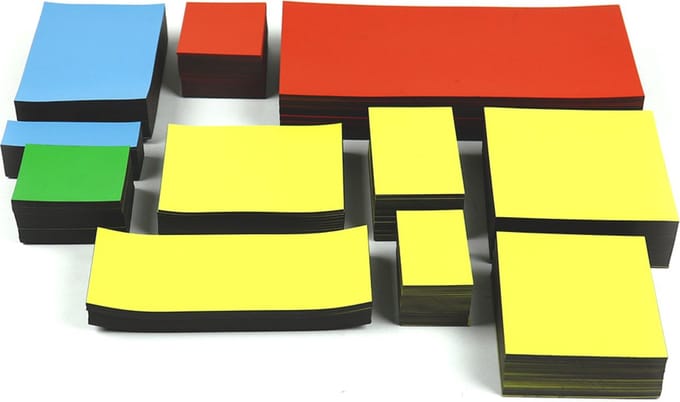 Magnetische Etiketten - Wit - 6 cm x 40 mm - 100 stuks