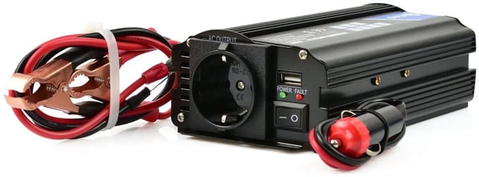 GEKO Voltage omvormer - 24V naar 230V - 350/700W - USB-poort - Slimme koeling