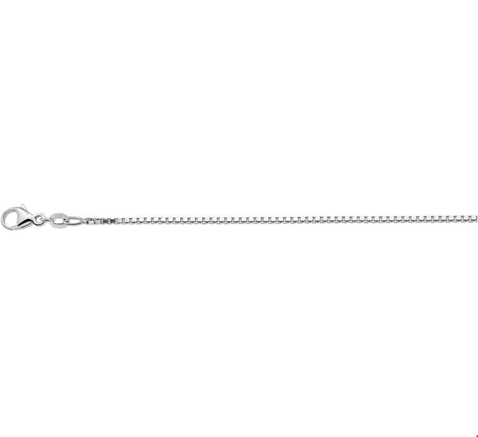 Zilver Gerhodineerde Collier venetiaans 1 1306143 50 cm