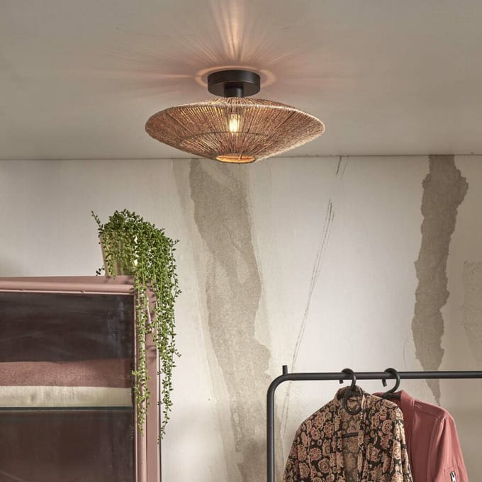 GOOD & MOJO Iguazu plafondlamp Ø 40 cm naturel