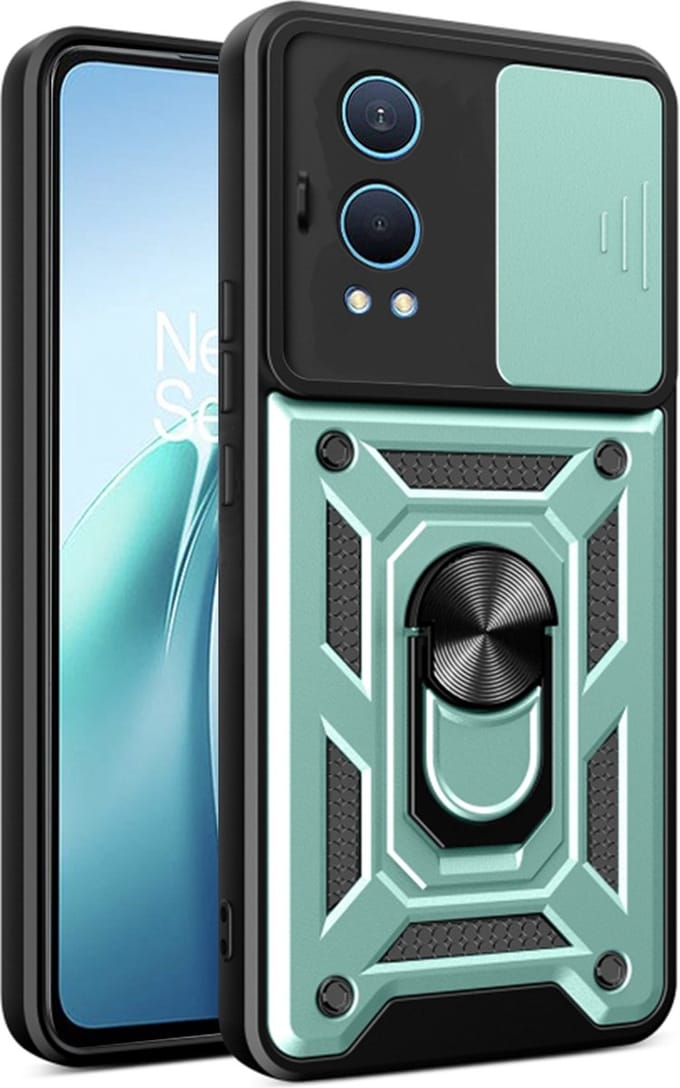 Hoesje geschikt voor OnePlus Nord CE 4 Lite - Techsuit Camshield Back Cover - Groen