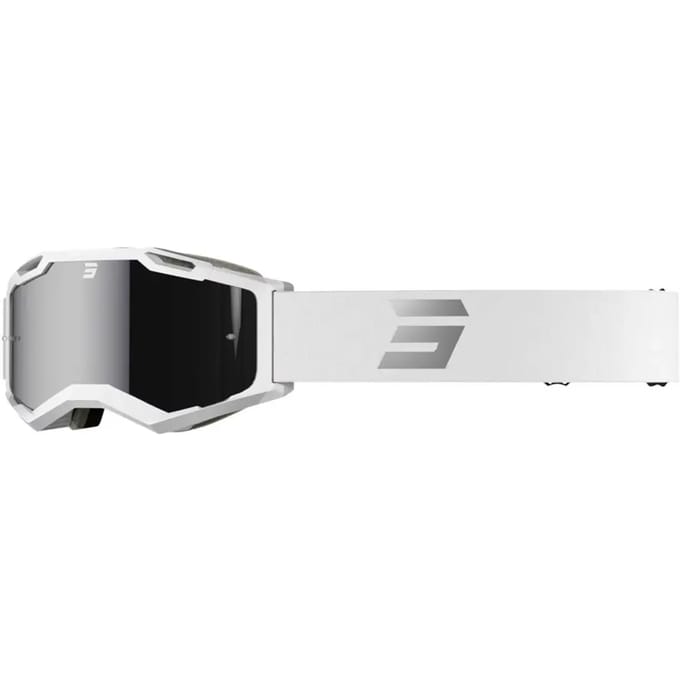 SHOT Iris 2.0 Tech Silver Glossy MX Goggles -