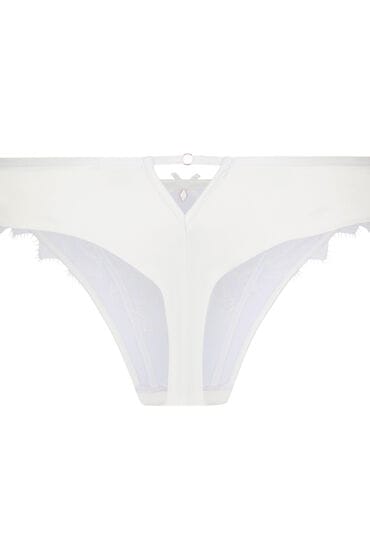 Hunkemöller Hoog Uitgesneden String Millie Wit