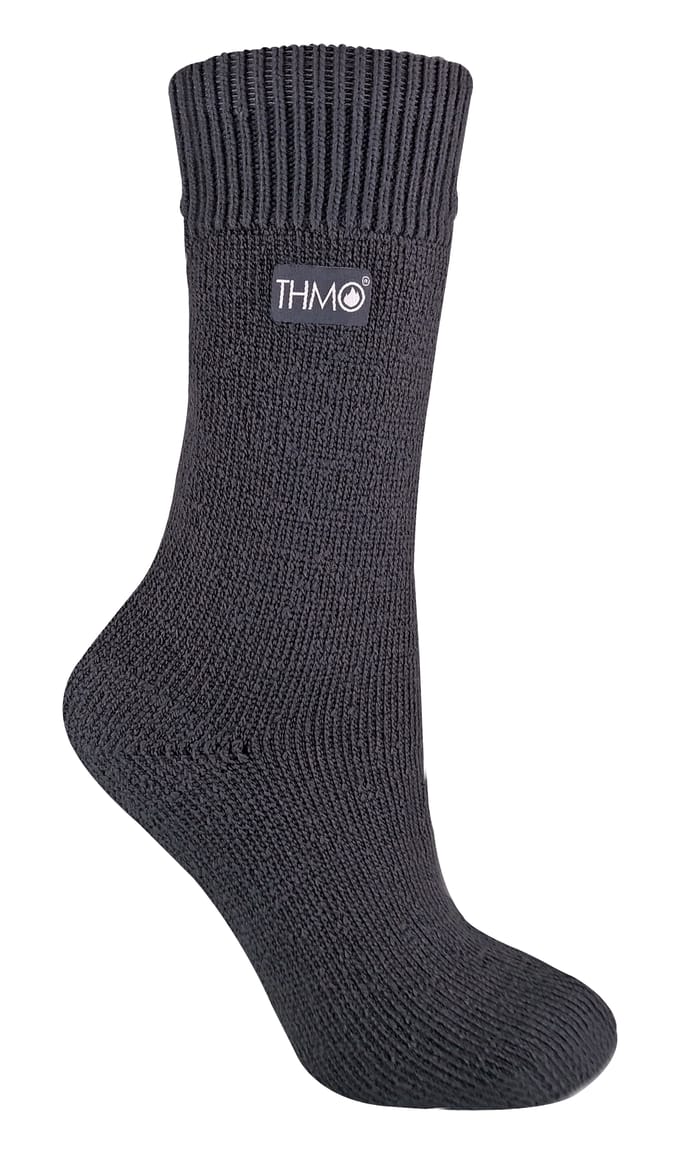 THMO - Dames Fleece Gevoerde Winter Thermische Sokken - Grijs