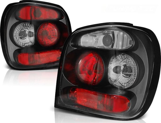 Achterlichten VW POLO 6N2 10 99-10 01 ZWART