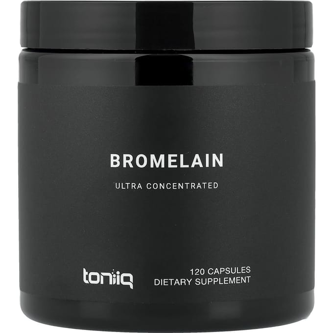 Toniiq, Bromélaïne, 120 Gélules (500 mg par capsule)