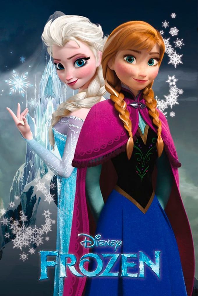 Frozen Poster - Disney - Kristoff - Elsa - Anna - 61 x 91,5 cm
