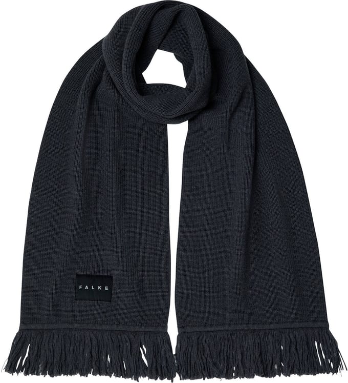 FALKE Basic Label Big sneldrogend warm wol wintersjaal unisex grijs - maat ONESIZE