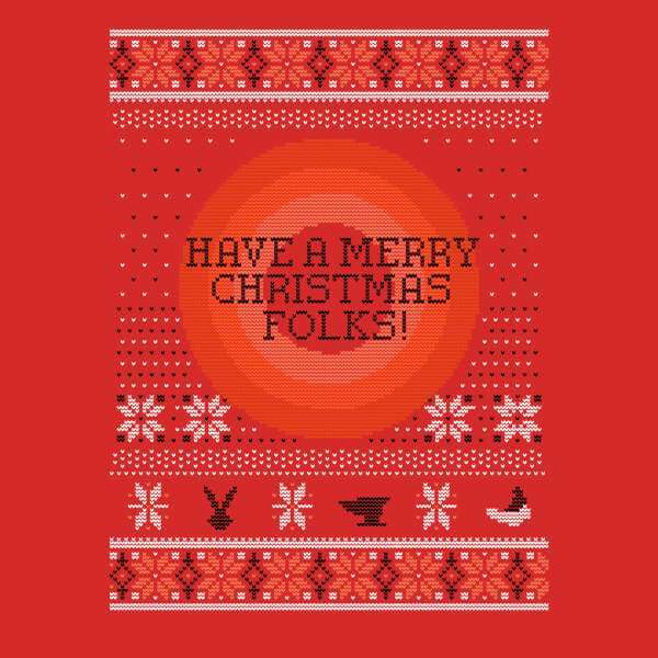 Looney Tunes Knit Christmas Jumper - Red - M