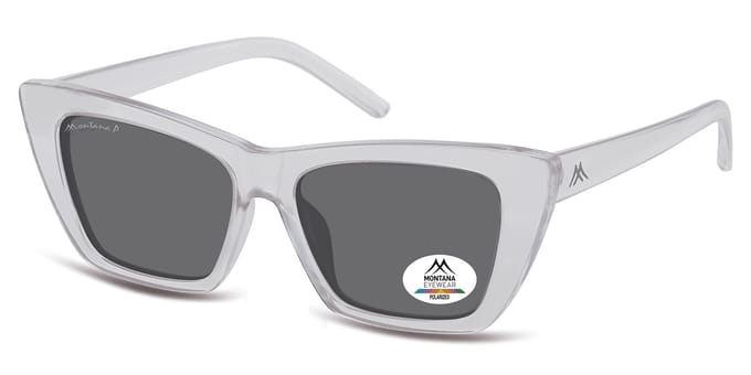 Montana Cat Eye Dames Glimmend Grijs Rook Gepolariseerd MP64