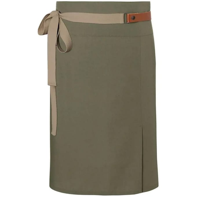 Karlowsky Green-Generation Lederen taille schort (Mosgroen)