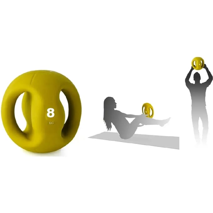 Medicijnbal met Tremblay-handgreep 8 kg