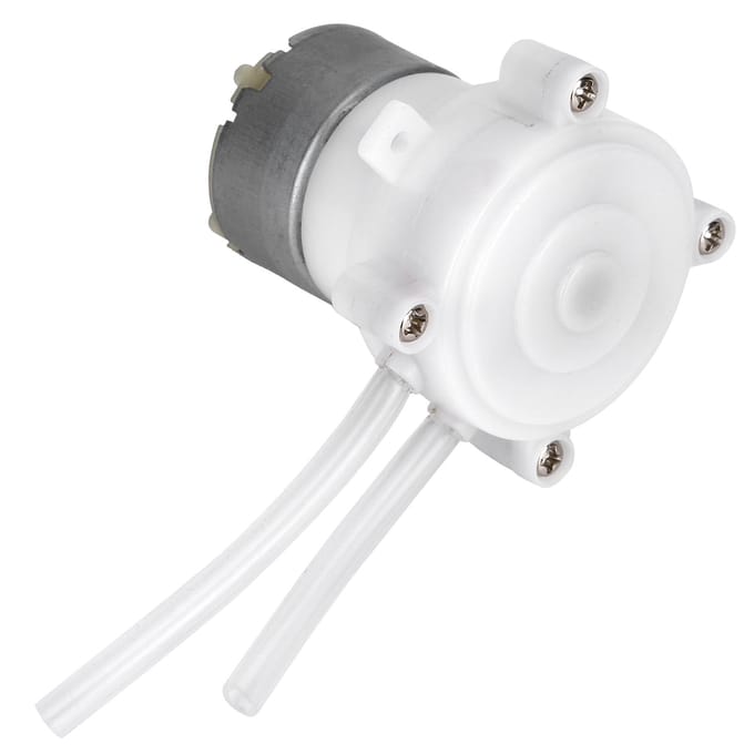 DC 6V Mini Peristaltische Doseerpomp voor Tuin Chemisch Laboratorium Biochemische Analyse white