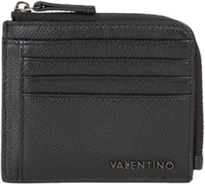 VALENTINO Leren kaarthouder Fort Card Holder Nero zwart