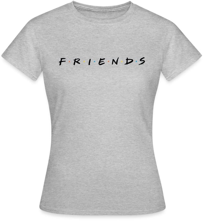 Friends Logo Zwart T-Shirt Dames