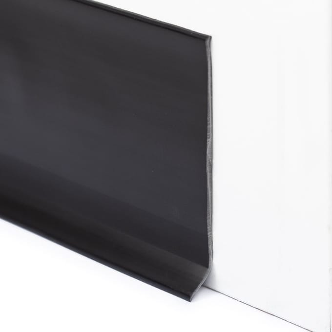 Rubbermagazijn - PVC plint - Zwart - 100x2,8mm - Flexibele plint - Lengte 5 meter - Vloerplint