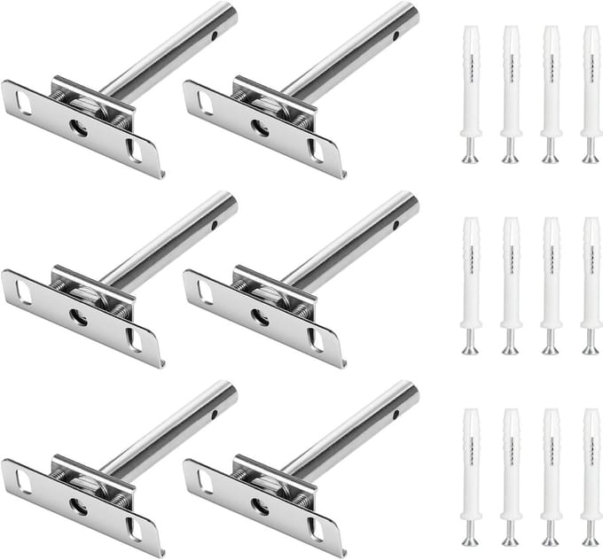 Solidchoice - Verstelbare Plankdragers 10 cm - Set van 6