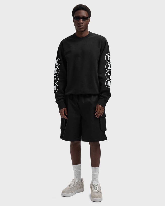 Sleeve Print Crewneck