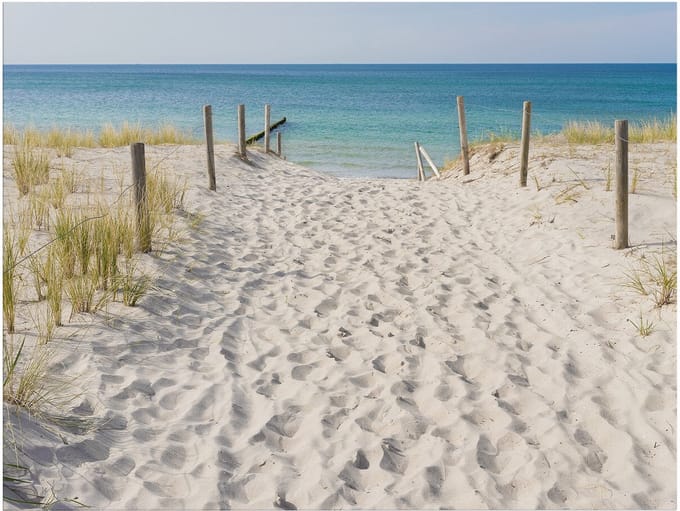 Art for the Home Buitencanvas Strandwandeling