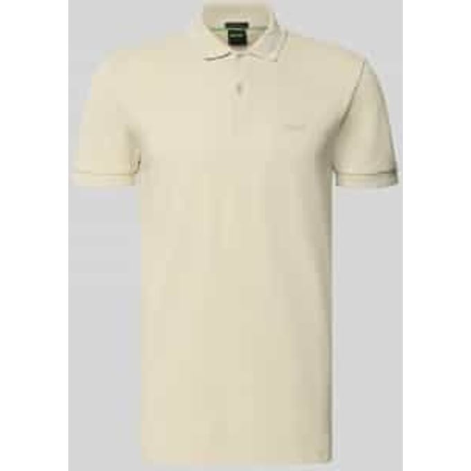 Poloshirts BOSS Green Regular Fit Pio lichtbeige 2 knoops