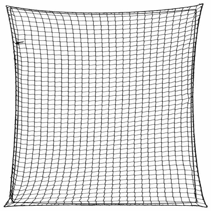 vidaXL - Aanhangwagennet - elastisch - touw - 3x3 - m - polypropeen - zwart