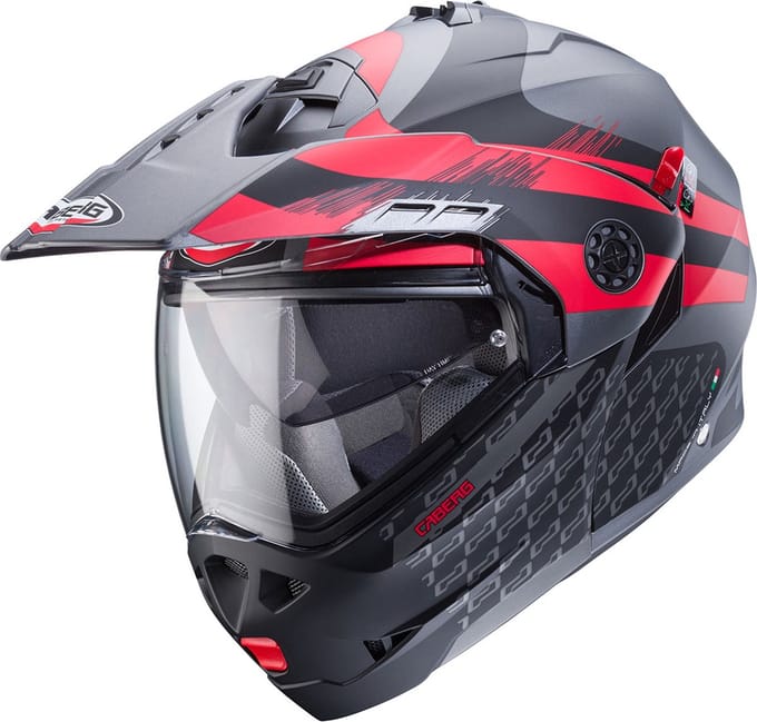 Caberg Tourmax X Sarabe Grijs Rood Systeemhelm - Helm