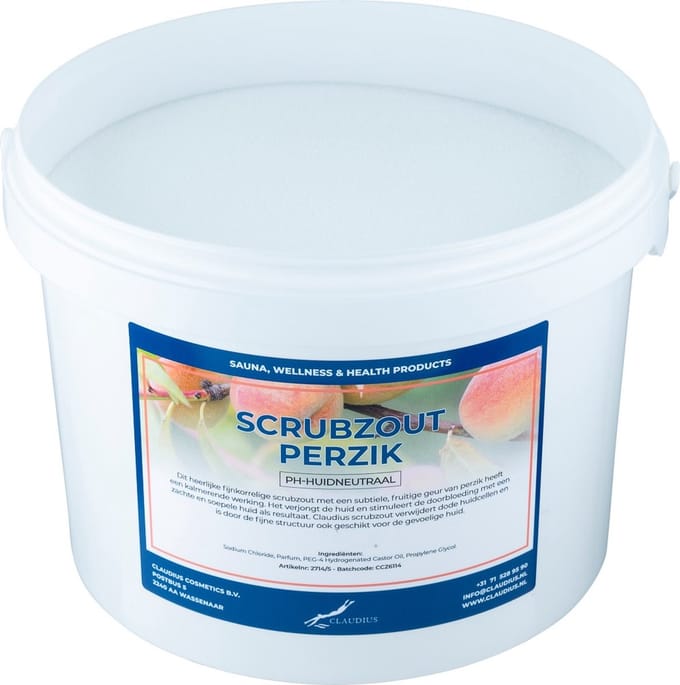 Scrubzout Perzik - 20 KG - Hydraterende Lichaamsscrub