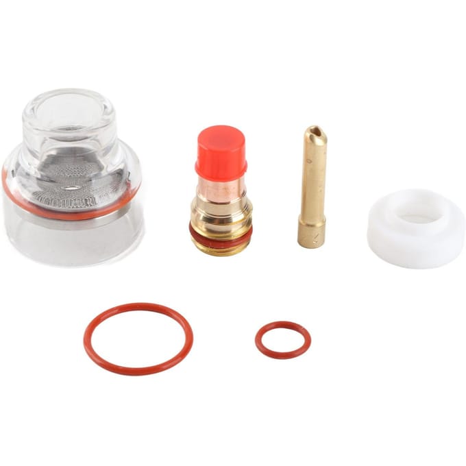 Kit d'accessoires pour torche de soudage WP Torche WP Lentille à gaz Bague de serrage Verre pour WP‑17 18 26 2.4mm (3/32in)