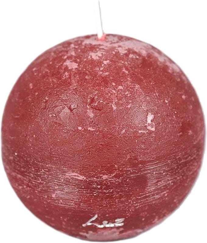 Rasteli Luz Your Senses Kaars- Bolkaars Rood D 10 cm