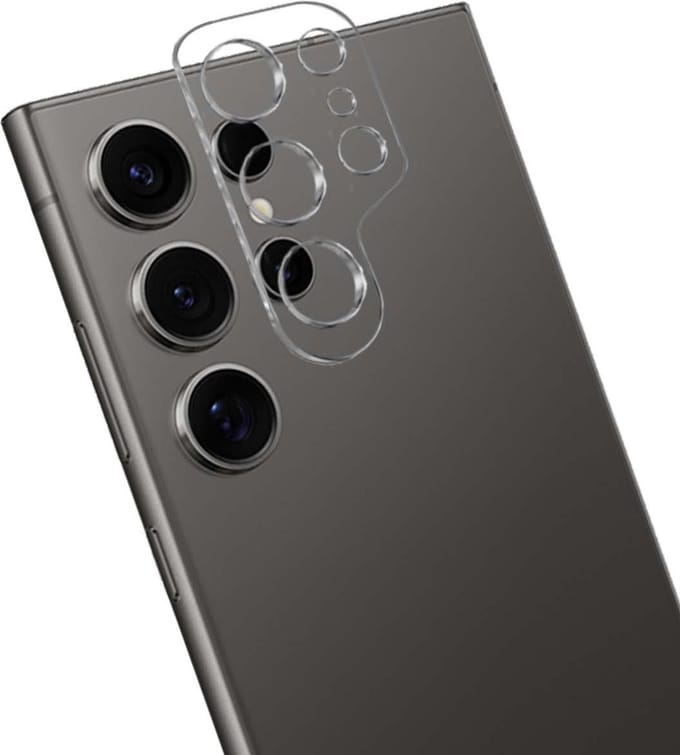 Camera Lens Protector - Geschikt voor Samsung Galaxy S24 Ultra - Extra Sterk - Camera Screenprotector - Gehard Glas - Beschermglas - Tempered Glass - Screen Protector