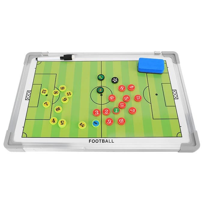 Aluminiumlegering Magnetisch Voetbal Tactiekbord Voetbalcoaches Hangende Spelplaat yellow