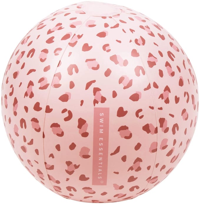Swim Essentials Strandbal Opblaasbaar - Old Pink Panterprint - Ø 51 cm