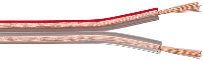 Luidspreker kabel (CCA) - 2x 1,50mm² / transparant - 10 meter