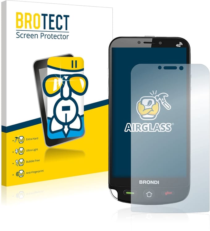 Screenprotector voor Brondi Amico Dual Sim Beschermglas transparant