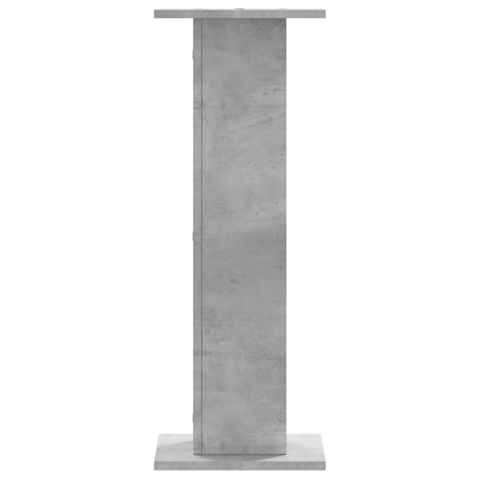 vidaXL - Speakerstandaards - 2 - st - 30x30x80 - cm - bewerkt - hout - betongrijs